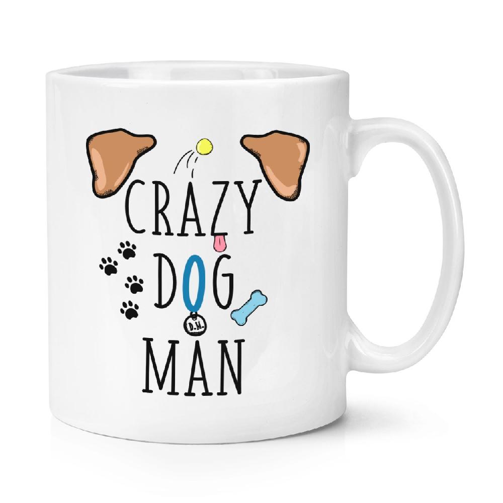 gift base Crazy Dog Cartoon Ears Man 10oz Mug Cup
