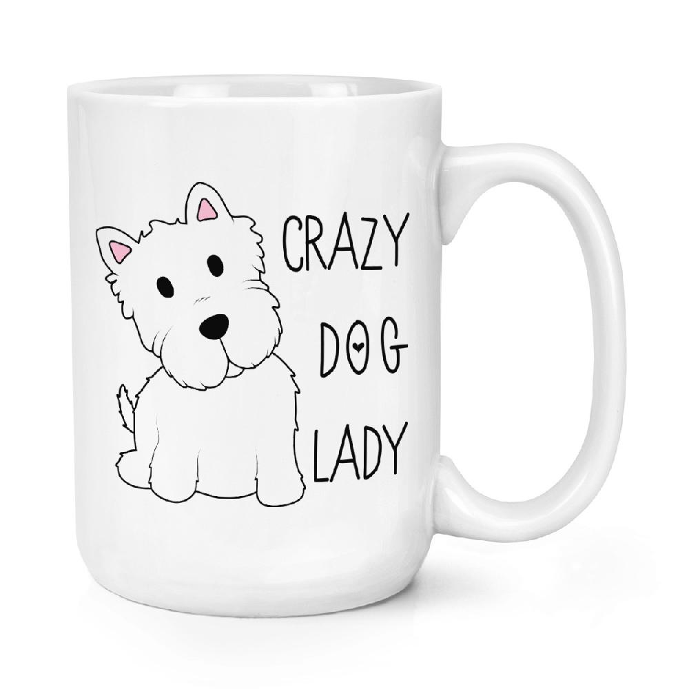gift base Crazy Dog Lady 15oz Large Cup Mug