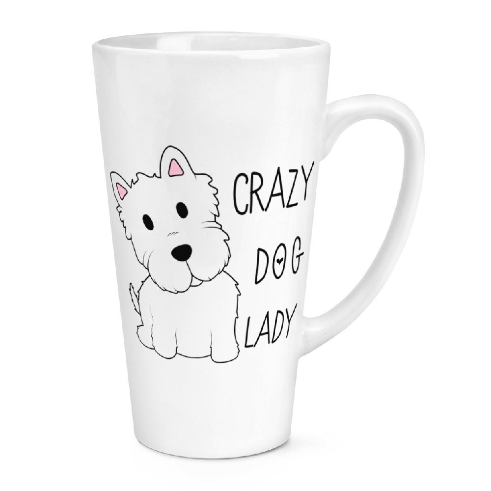 gift base Crazy Dog Lady 17oz Large Latte Mug Cup