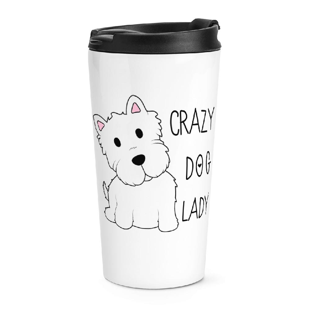 gift base Crazy Dog Lady Travel Mug Cup