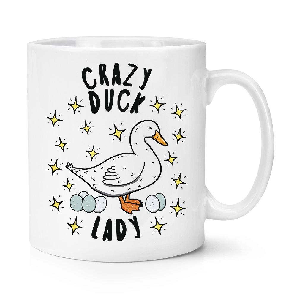 gift base Crazy Duck Lady Stars 10oz Mug Cup