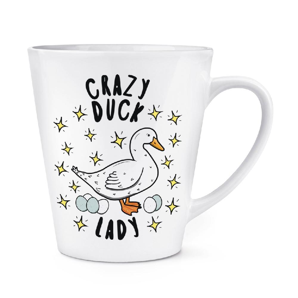 gift base Crazy Duck Lady Stars 12oz Latte Mug Cup