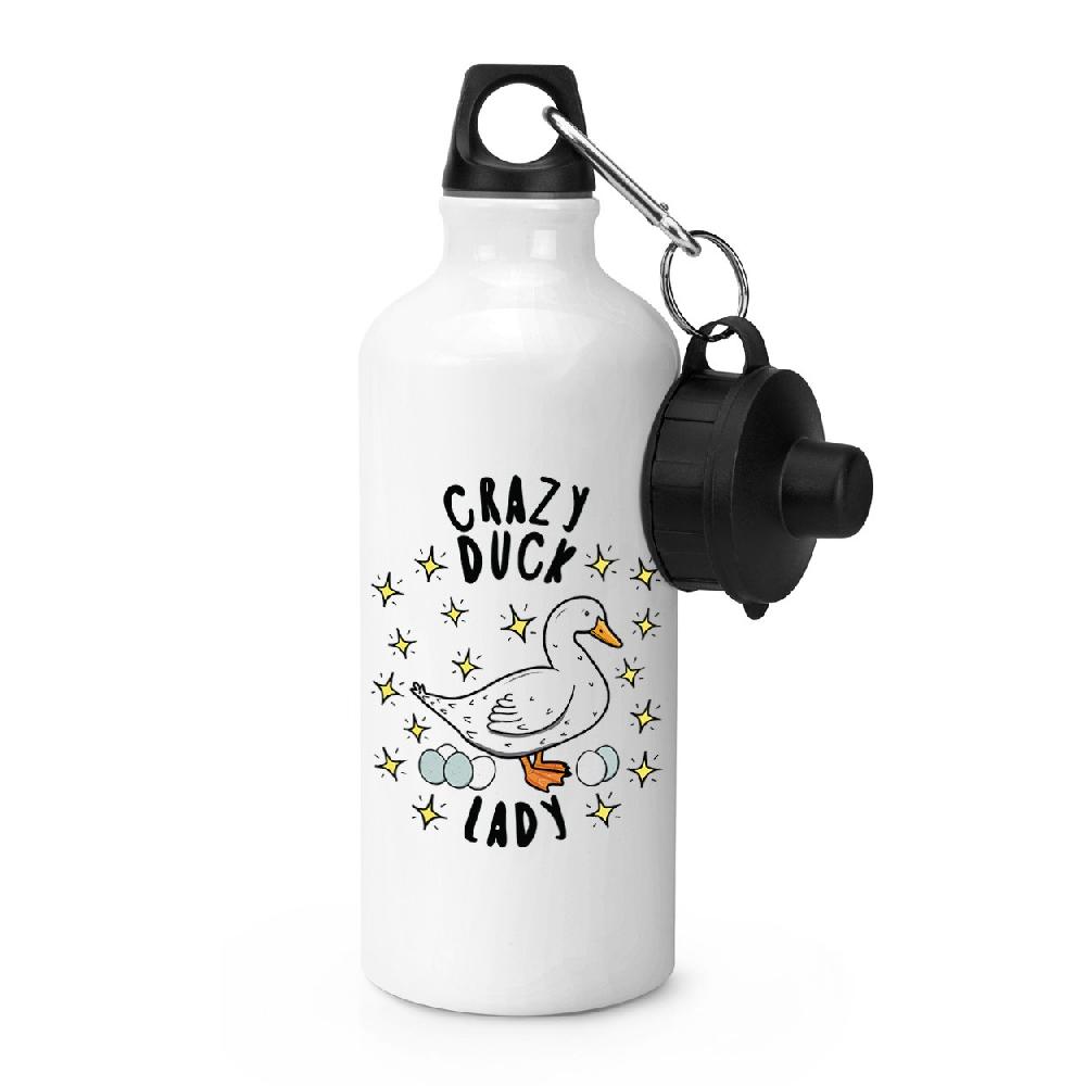gift base Crazy Duck Lady Stars Sports Bottle