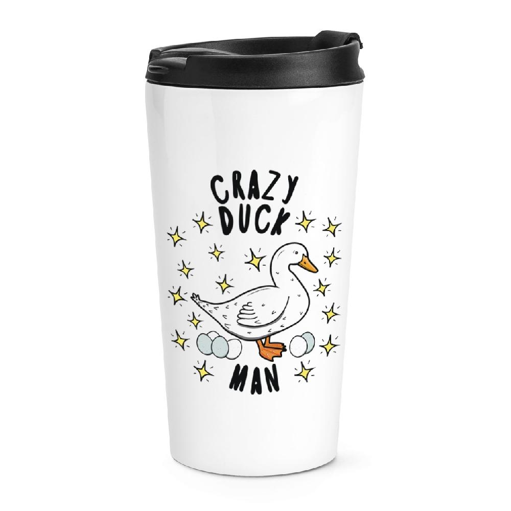 gift base Crazy Duck Man Stars Travel Mug Cup