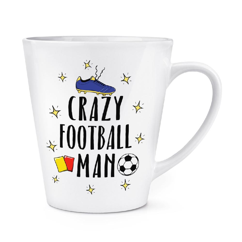 gift base Crazy Football Man 12oz Latte Mug Cup