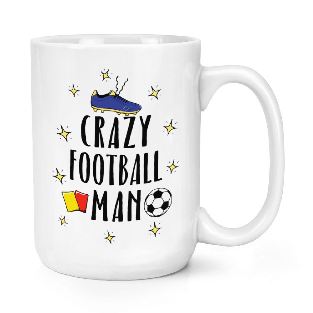 gift base Crazy Football Man 15oz Large Mug Cup