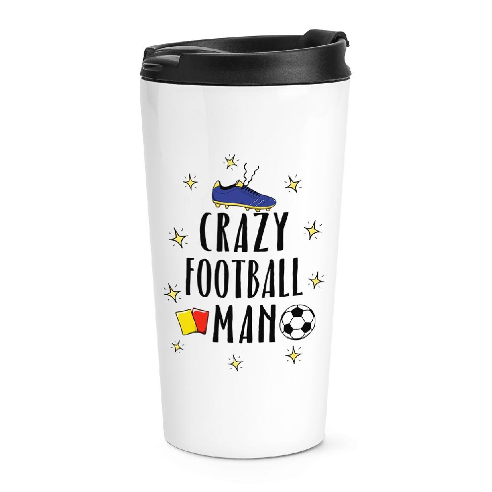 gift base Crazy Football Man Travel Mug Cup