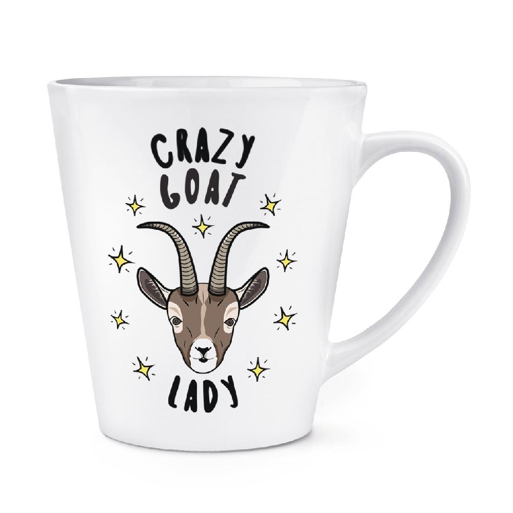 gift base Crazy Goat Lady Stars 12oz Latte Mug Cup