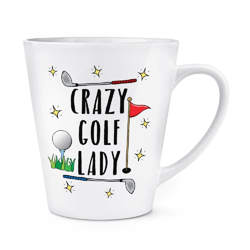gift base Crazy Golf Lady 12oz Latte Mug Cup