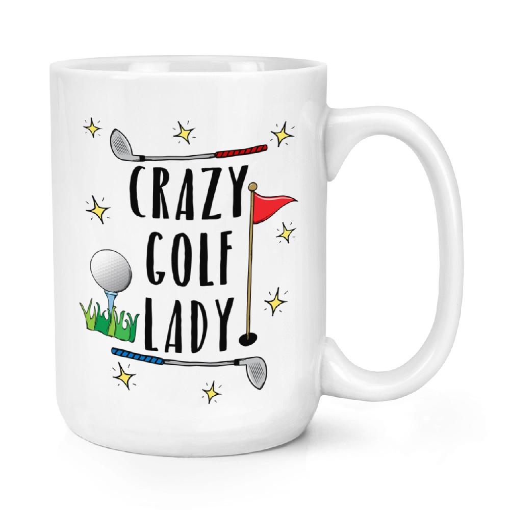 gift base Crazy Golf Lady 15oz Large Mug Cup