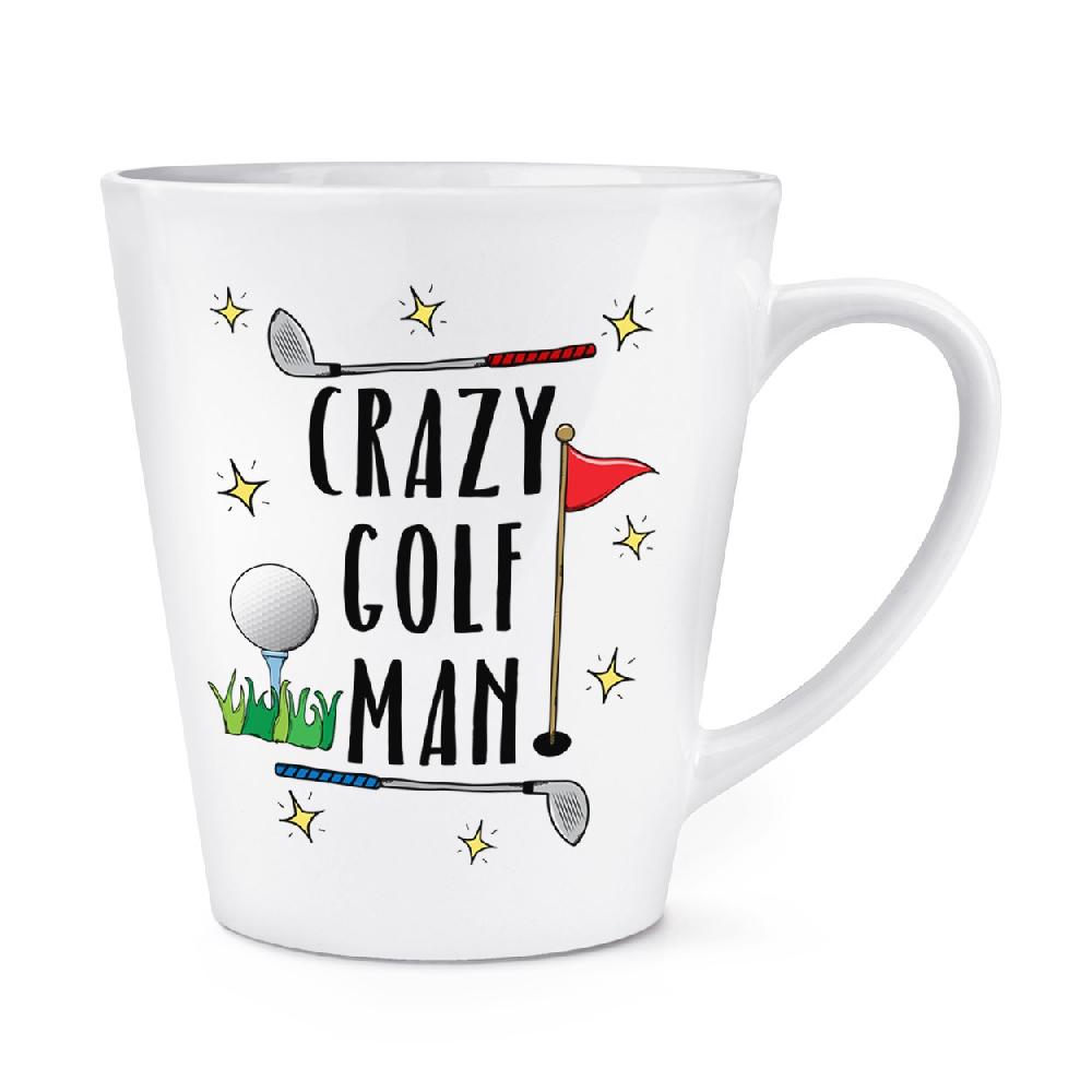 gift base Crazy Golf Man 12oz Latte Mug Cup