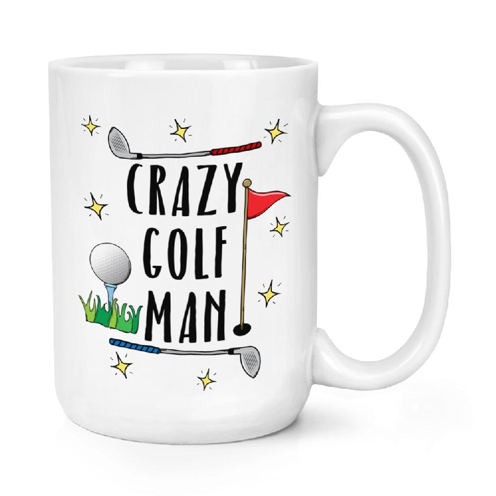 gift base Crazy Golf Man 15oz Large Mug Cup