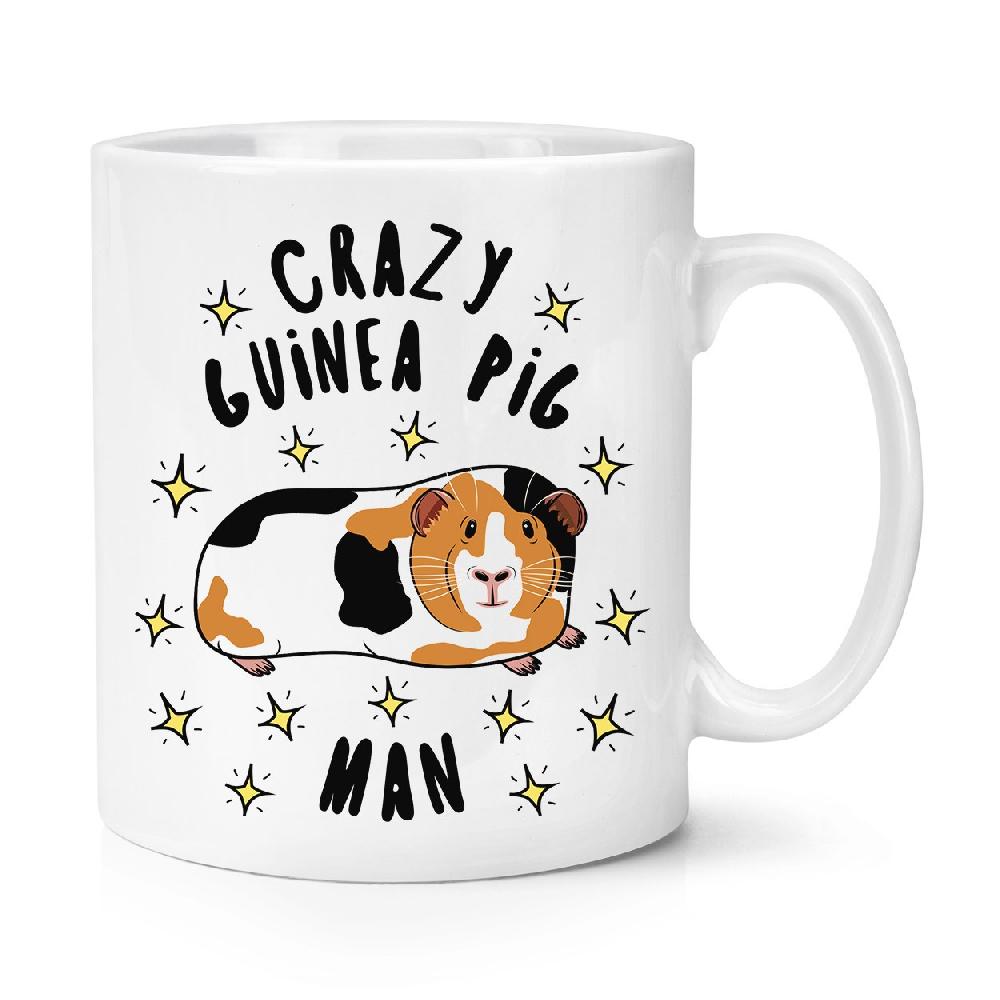 gift base Crazy Guinea Pig Man Stars 10oz Mug Cup