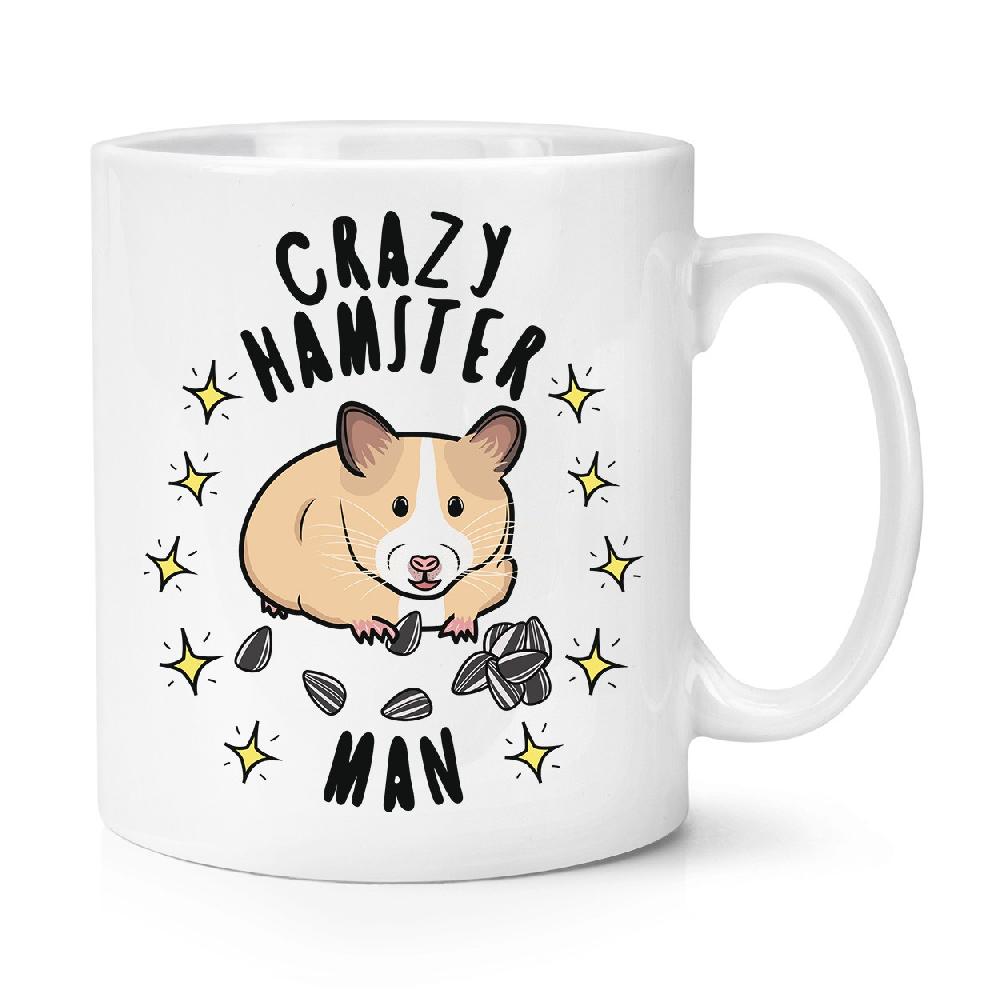 gift base Crazy Hamster Man Stars 10oz Mug Cup
