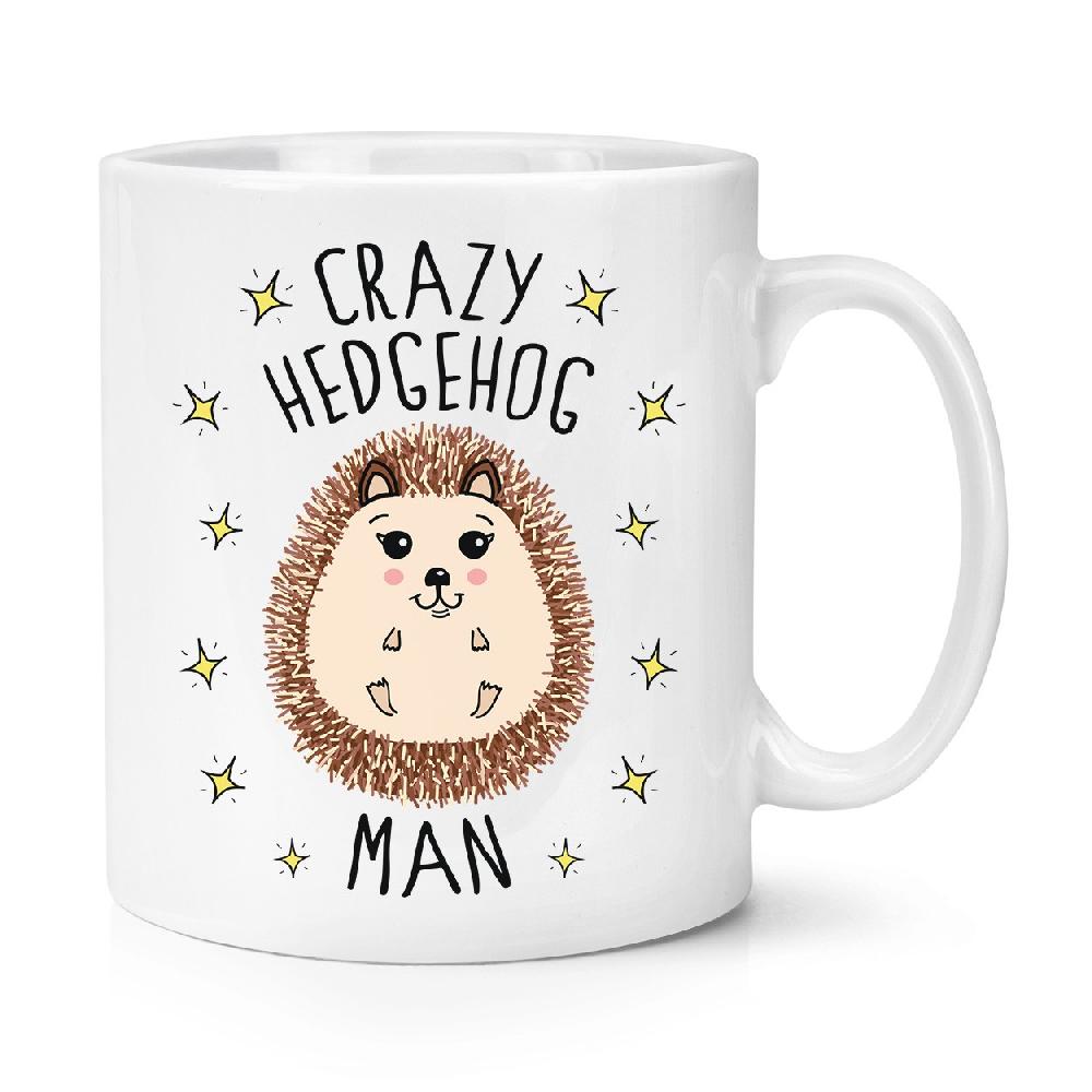 gift base Crazy Hedgehog Man 10oz Mug Cup