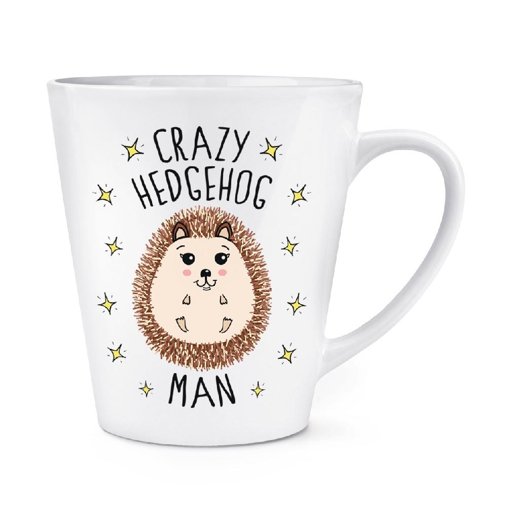 gift base Crazy Hedgehog Man 12oz Latte Mug Cup