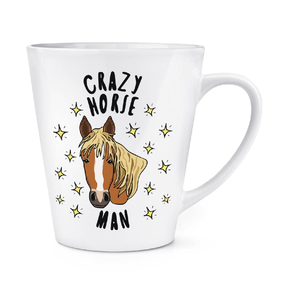 gift base Crazy Horse Man Stars 12oz Latte Mug Cup