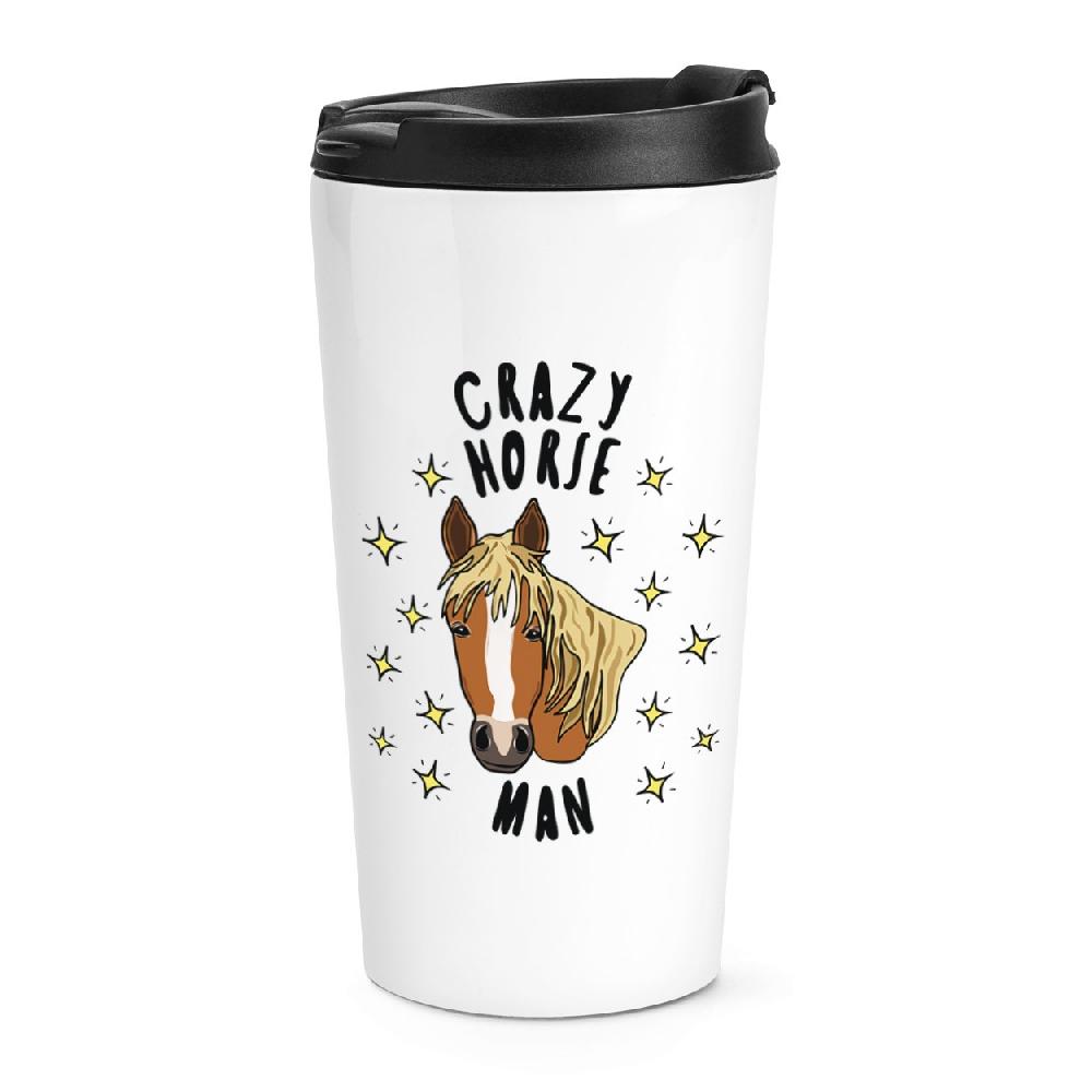 gift base Crazy Horse Man Stars Travel Mug Cup