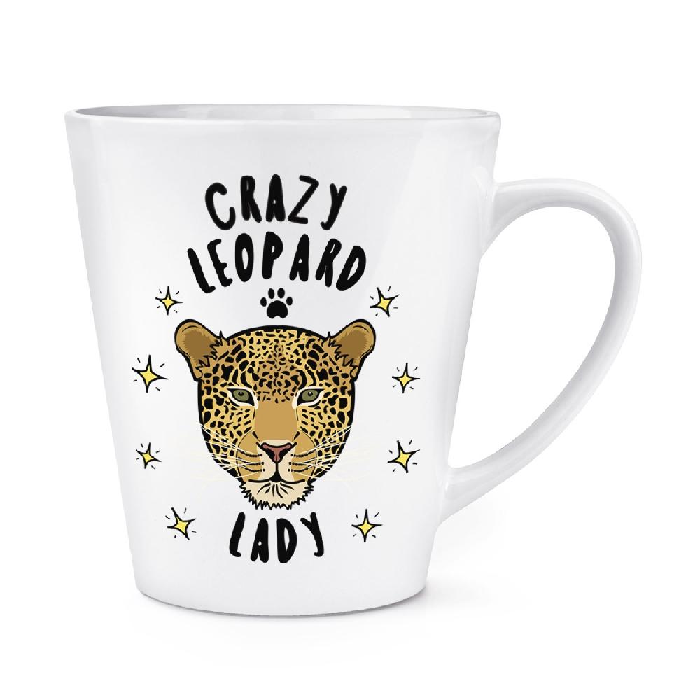 gift base Crazy Leopard Lady 12oz Latte Mug Cup