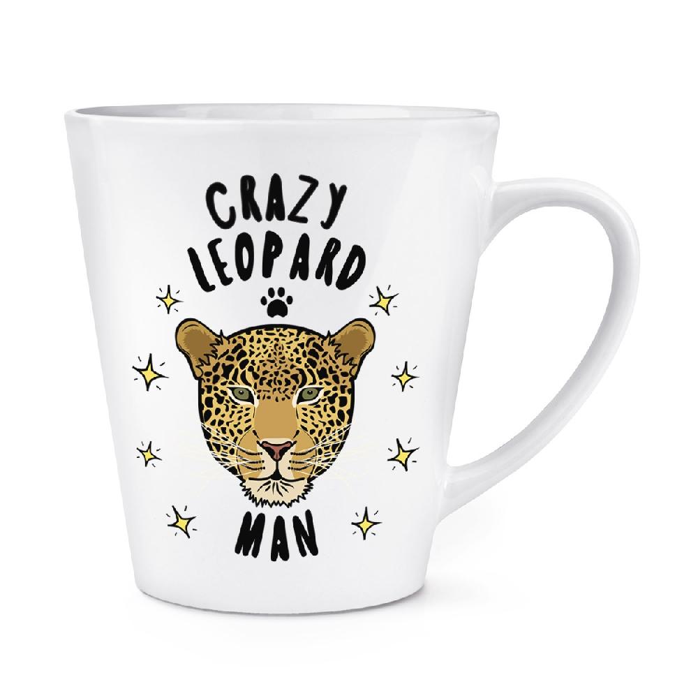 gift base Crazy Leopard Man 12oz Latte Mug Cup