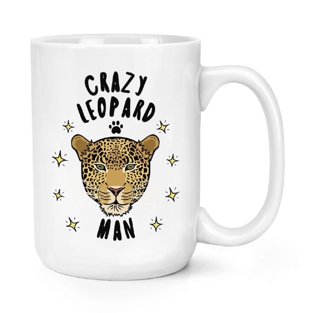 gift base Crazy Leopard Man 15oz Large Mug Cup