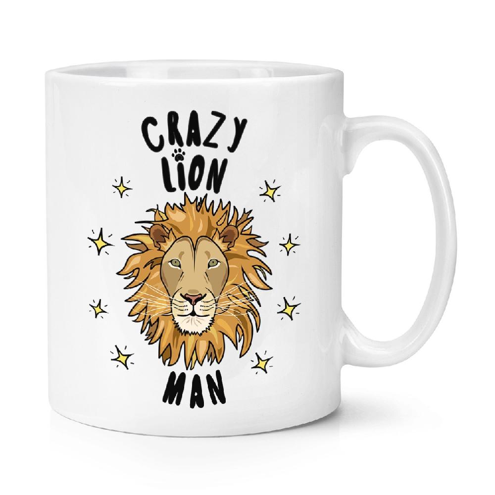 gift base Crazy Lion Man Stars 10oz Mug Cup