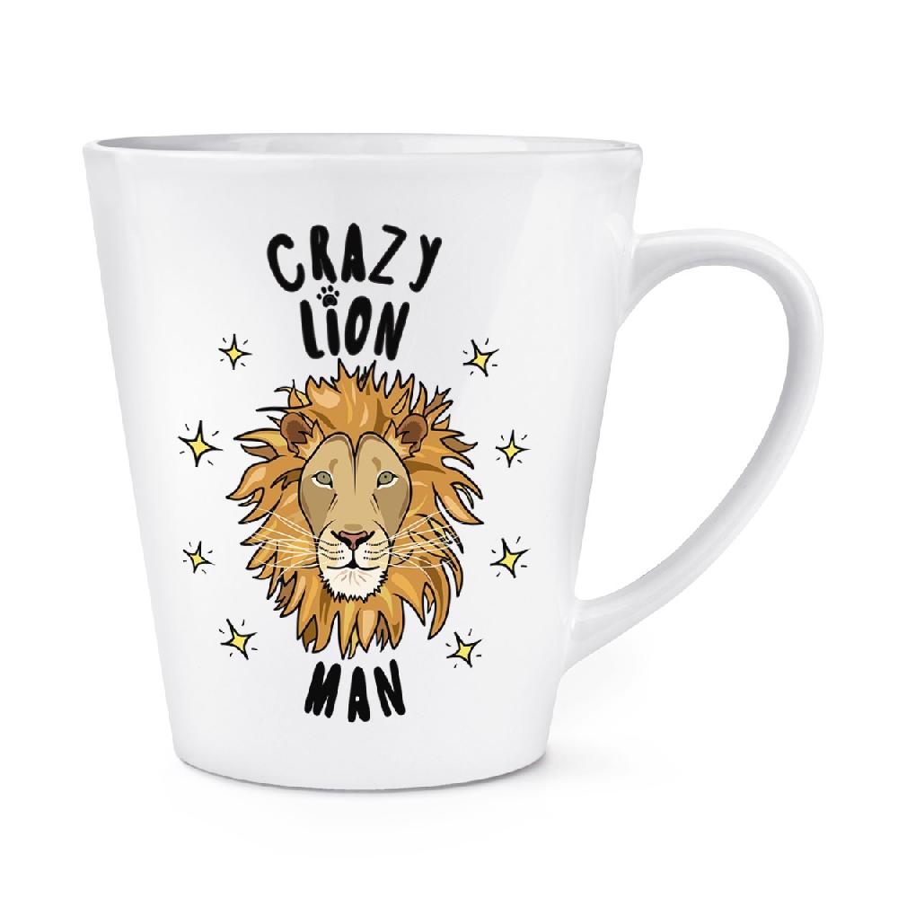 gift base Crazy Lion Man Stars 12oz Latte Mug Cup