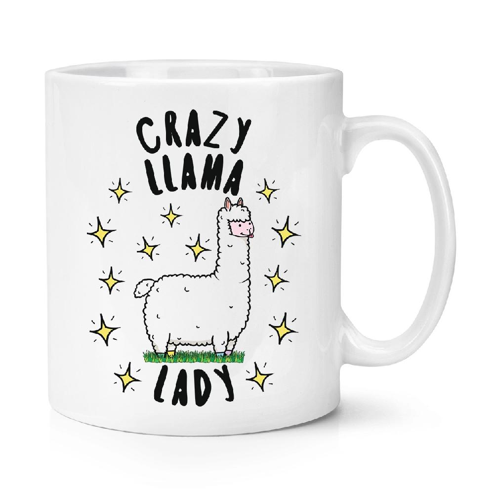 gift base Crazy Llama Lady Stars 10oz Mug Cup