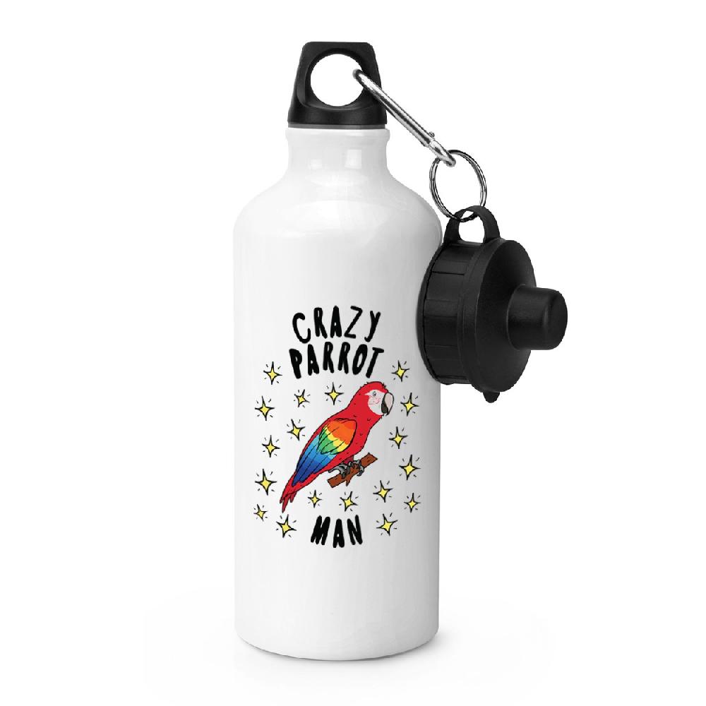 gift base Crazy Parrot Man Stars Sports Bottle