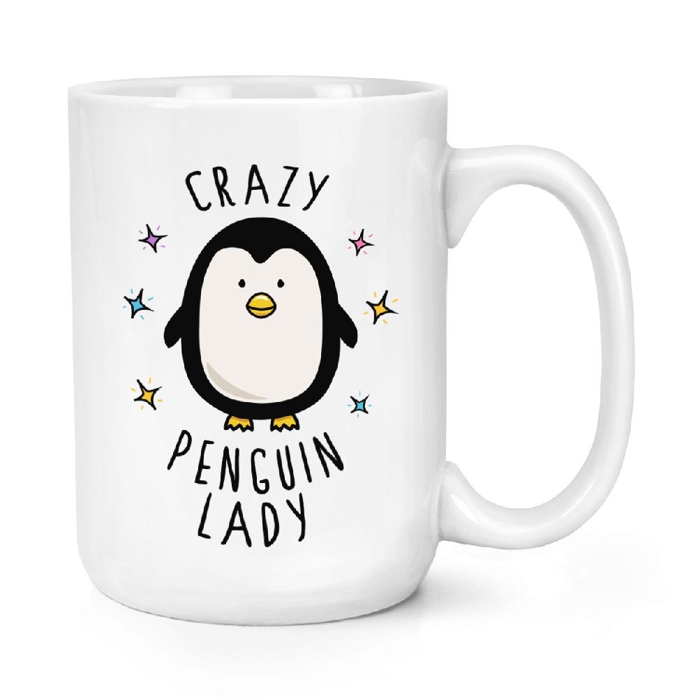 gift base Crazy Penguin Lady 15oz Large Mug Cup