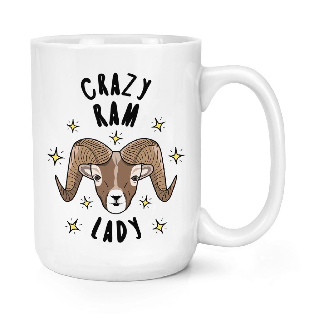 gift base Crazy Ram Lady Stars 15oz Large Mug Cup
