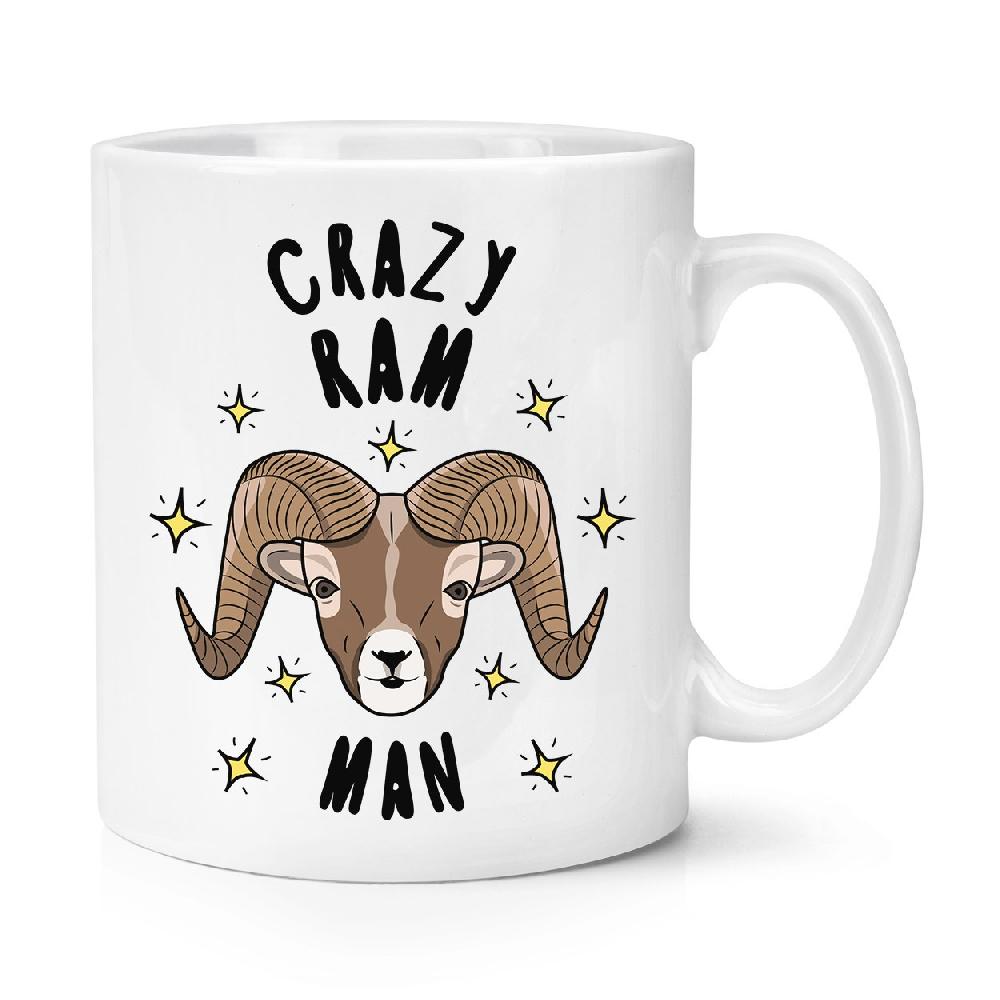 gift base Crazy Ram Man Stars 10oz Mug Cup