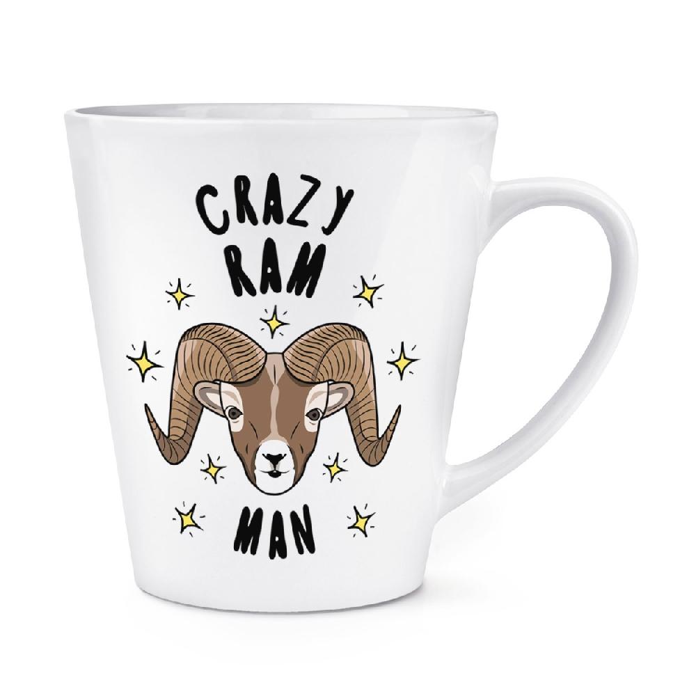 gift base Crazy Ram Man Stars 12oz Latte Mug Cup