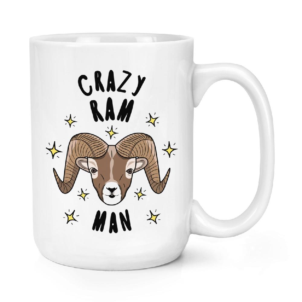 gift base Crazy Ram Man Stars 15oz Large Mug Cup