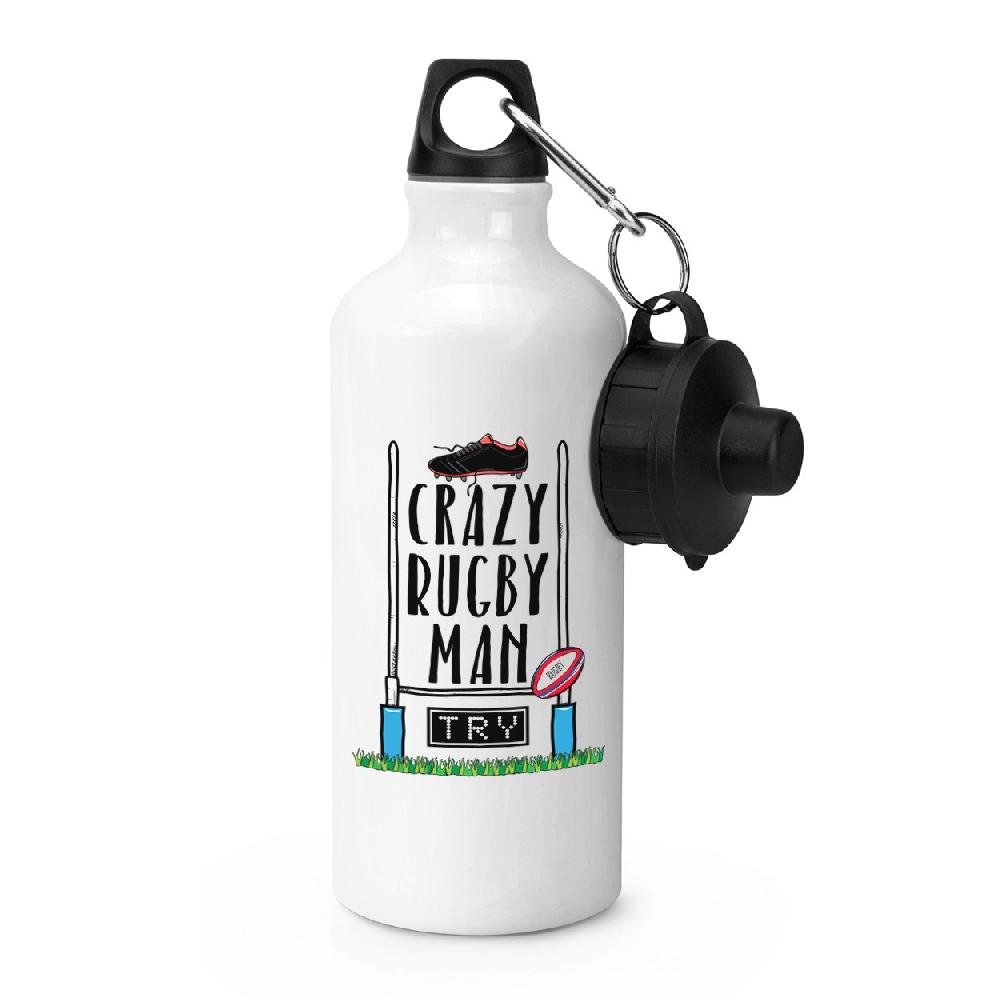 gift base Crazy Rugby Man Sports Bottle