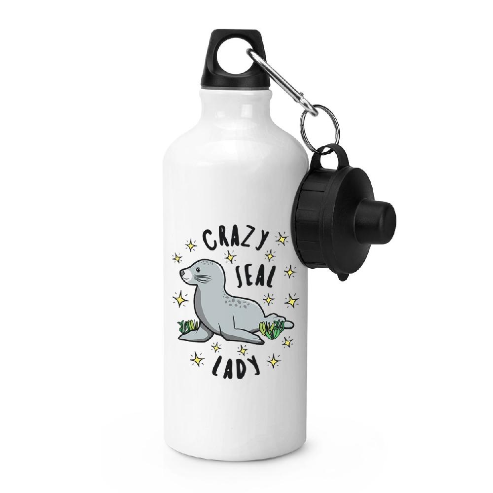 gift base Crazy Seal Lady Stars Sports Bottle