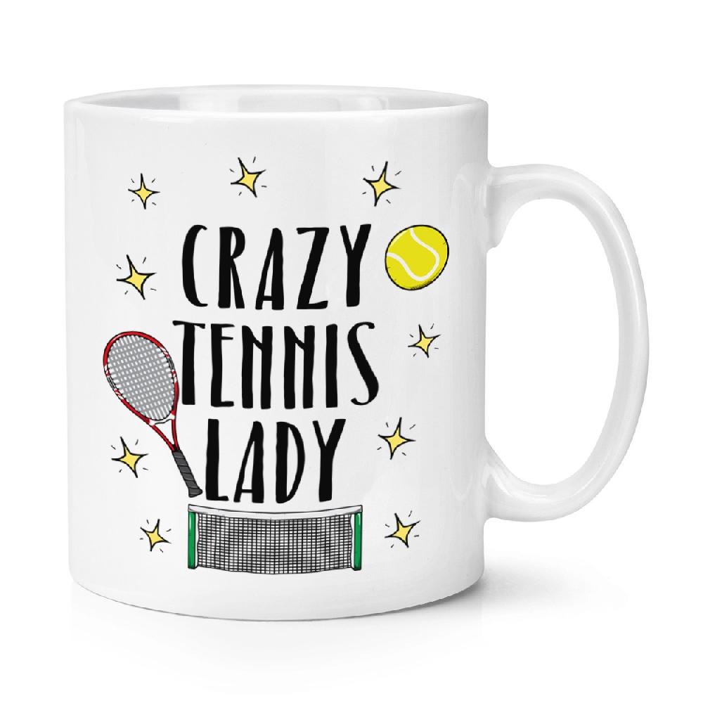 gift base Crazy Tennis Lady 10oz Mug Cup