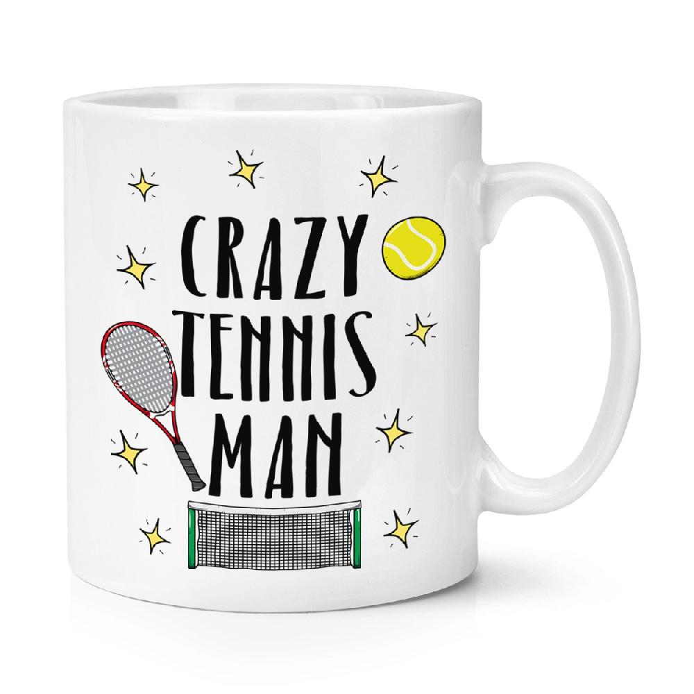 gift base Crazy Tennis Man 10oz Mug Cup