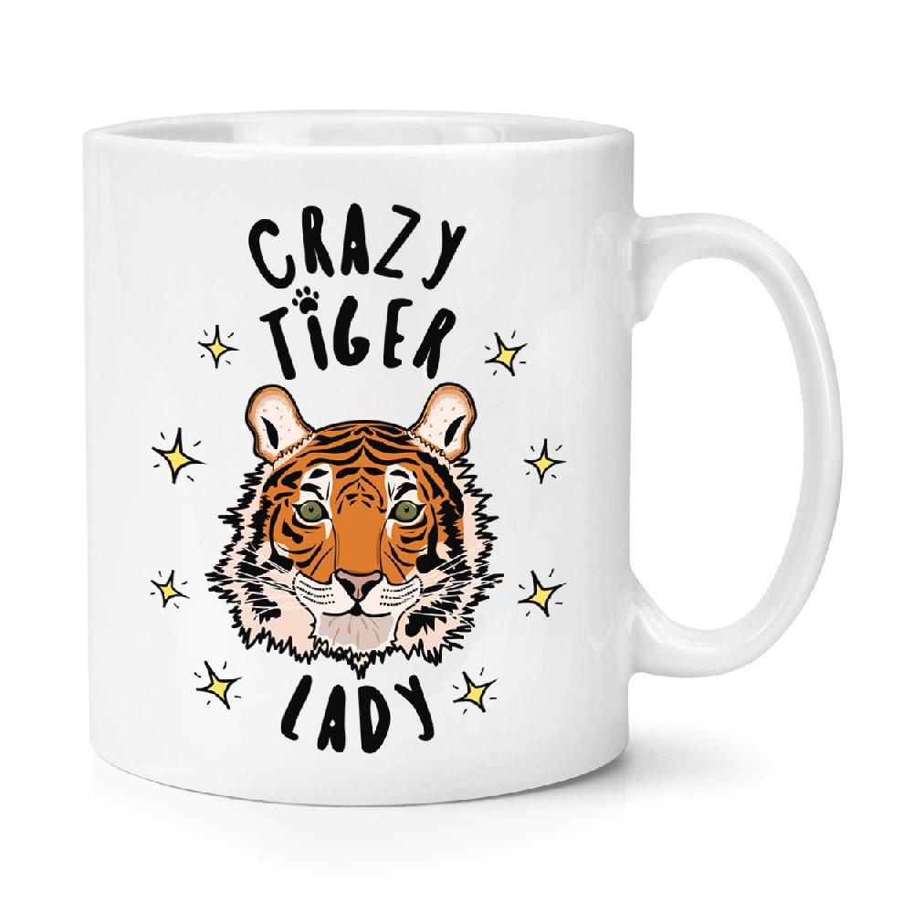 gift base Crazy Tiger Lady Stars 10oz Mug Cup
