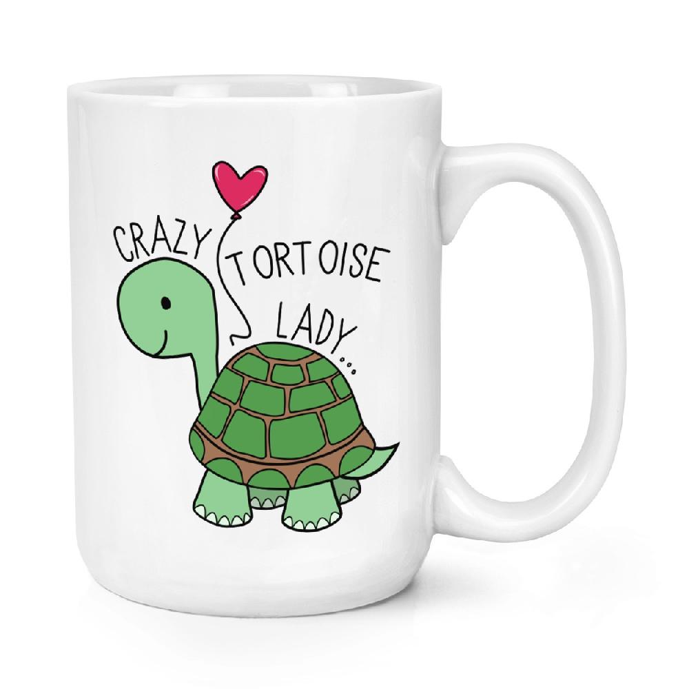 gift base Crazy Tortoise Lady 15oz Large Mug Cup