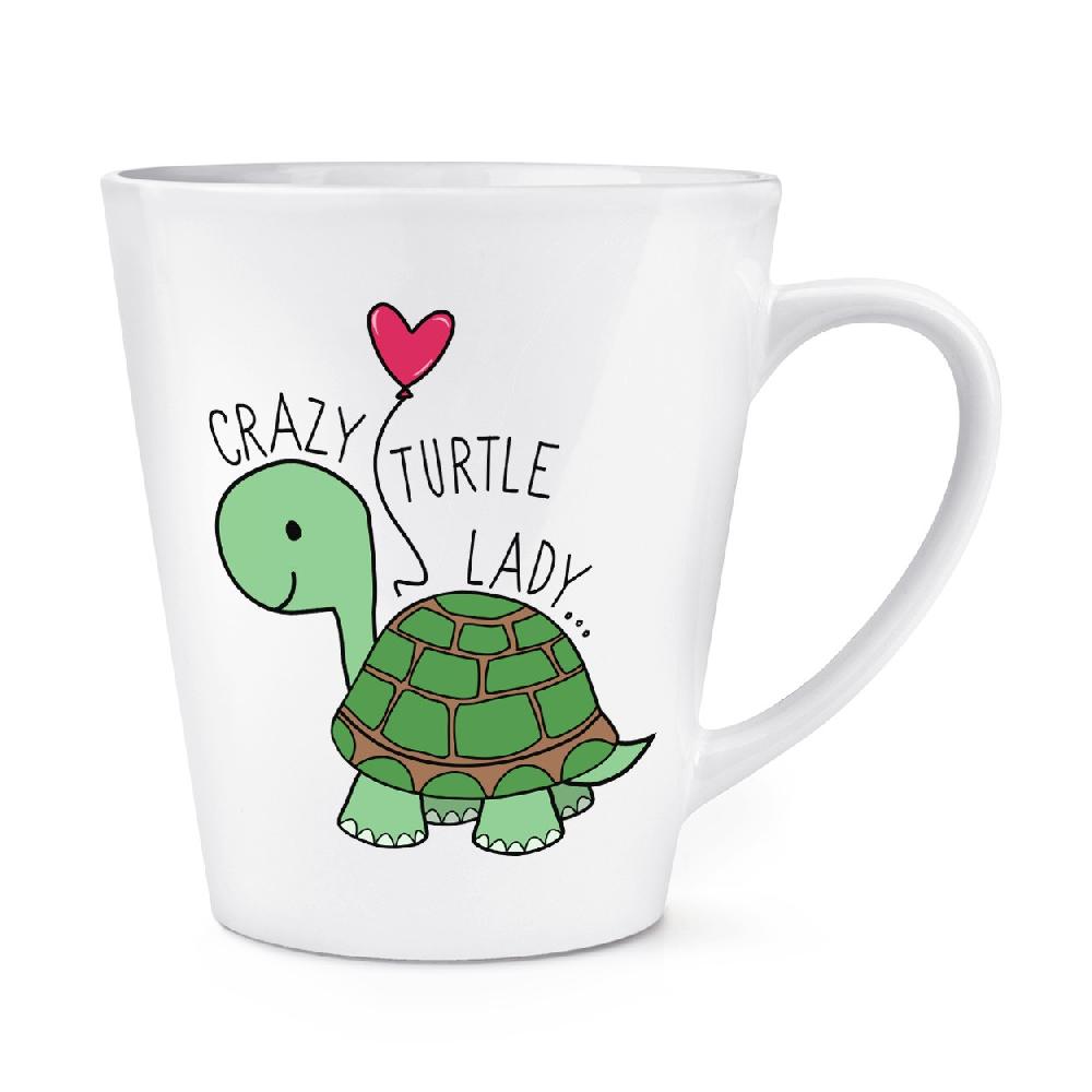gift base Crazy Turtle Lady 12oz Latte Mug Cup