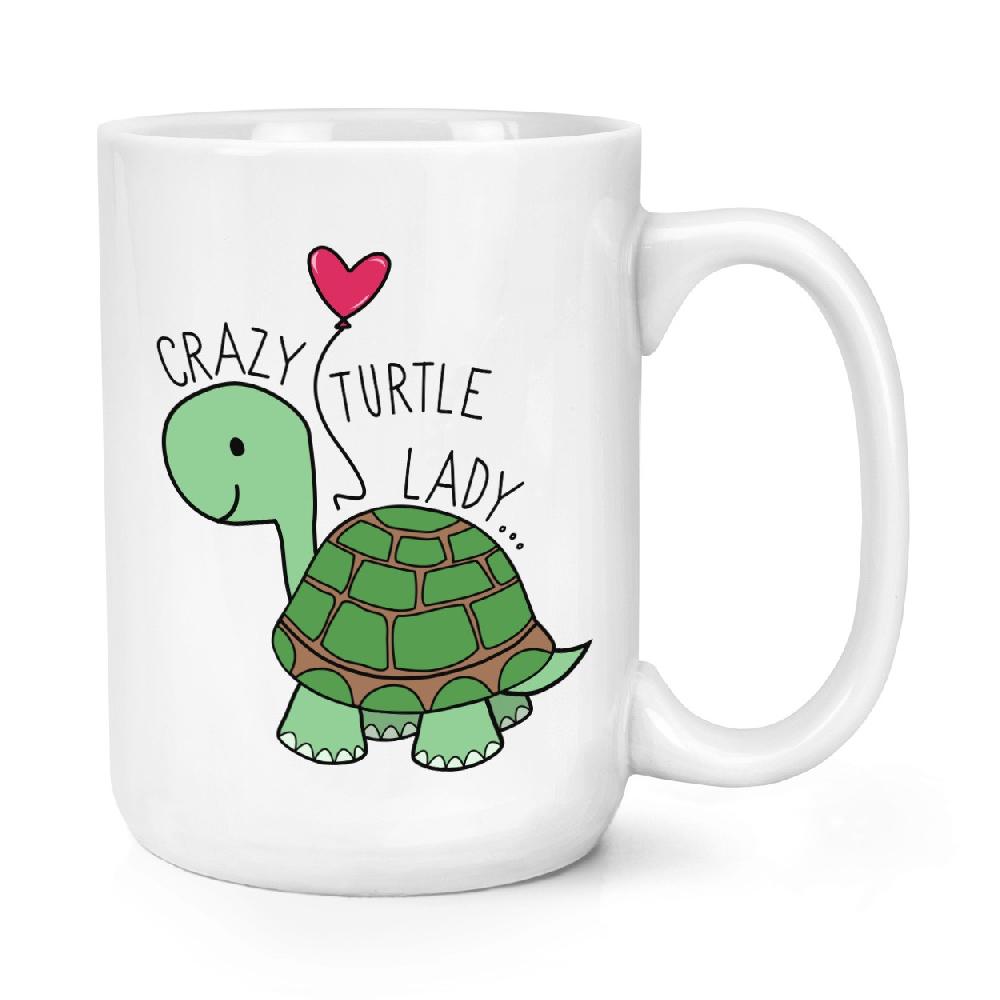 gift base Crazy Turtle Lady 15oz Large Mug Cup