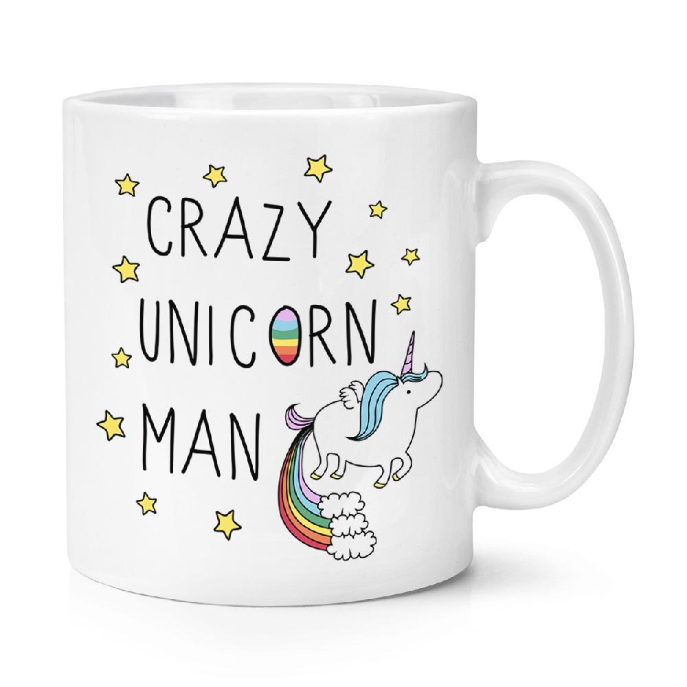 gift base Crazy Unicorn Man 10oz Mug Cup