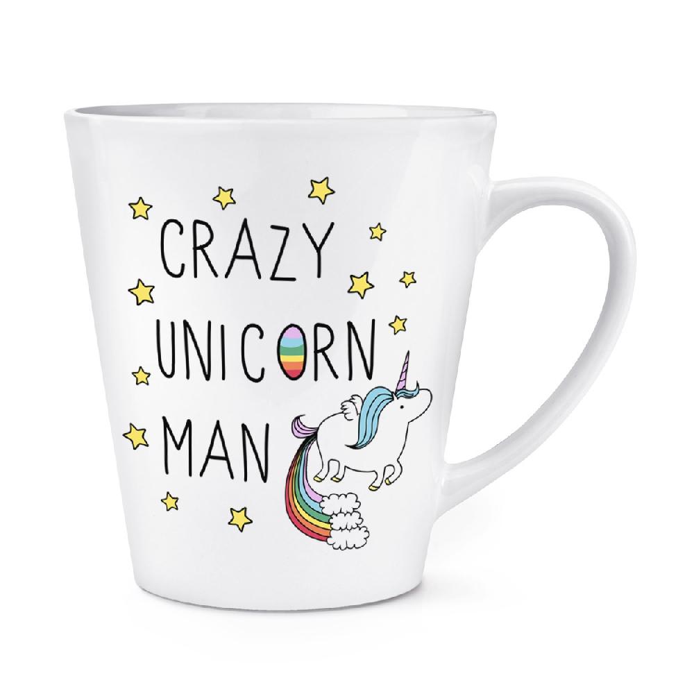 gift base Crazy Unicorn Man 12oz Latte Mug Cup