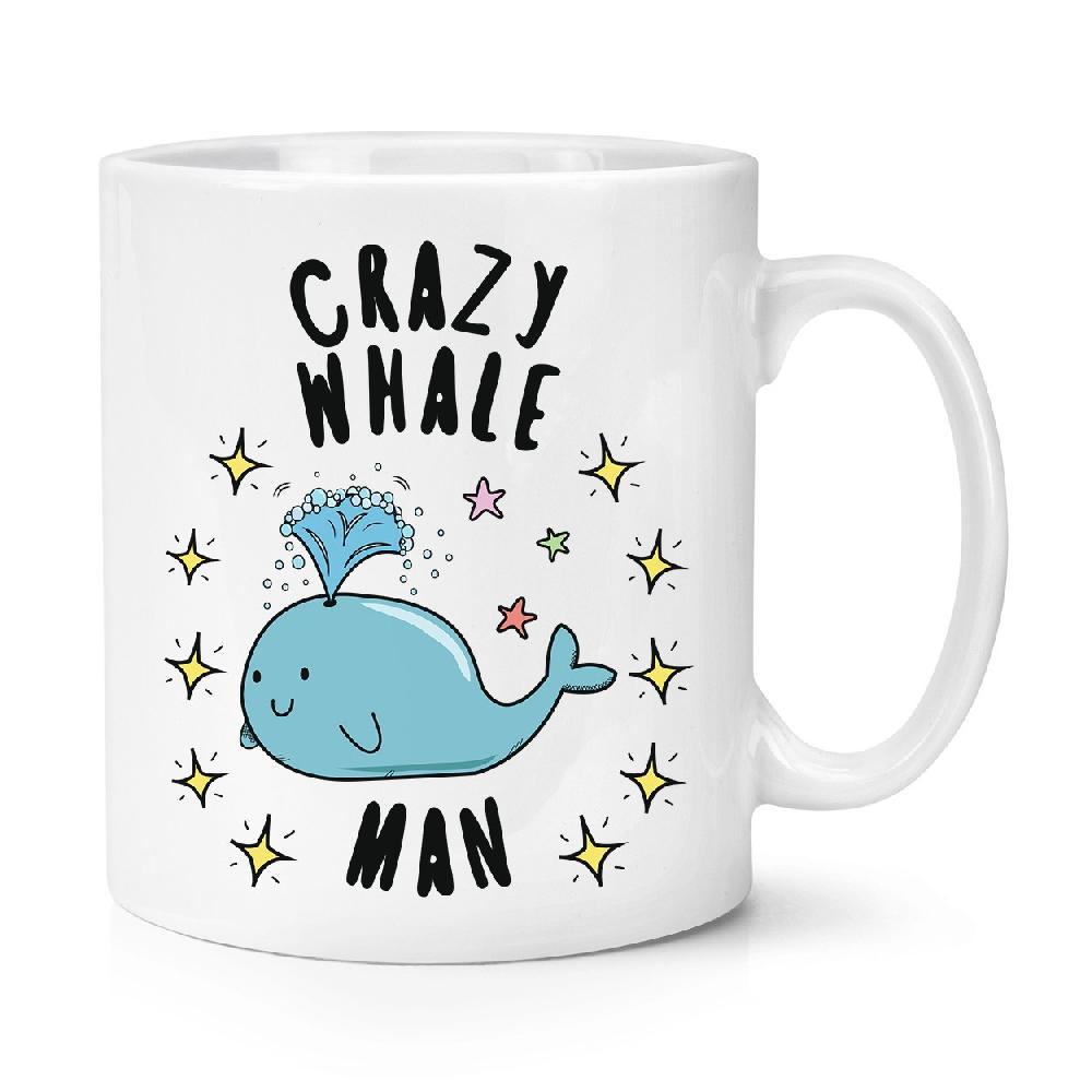gift base Crazy Whale Man Stars 10oz Mug Cup