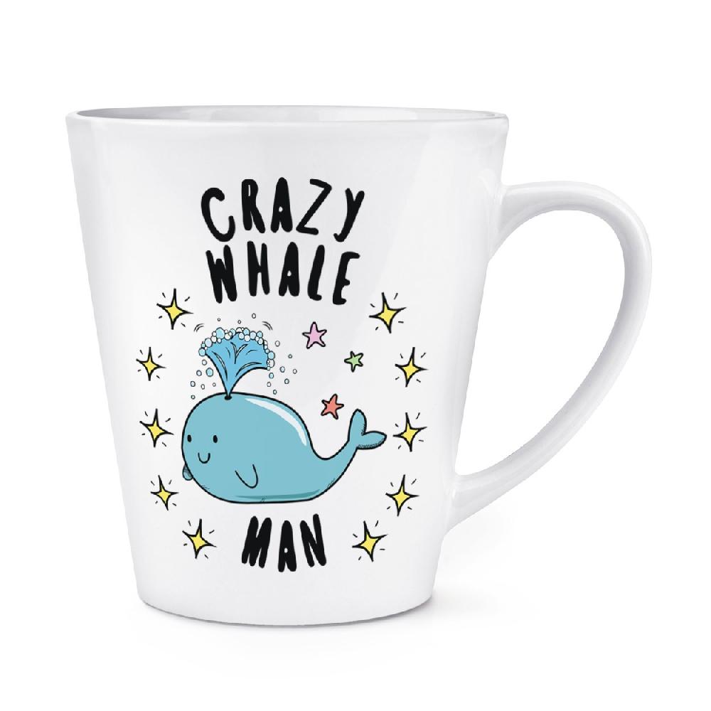 gift base Crazy Whale Man Stars 12oz Latte Mug Cup