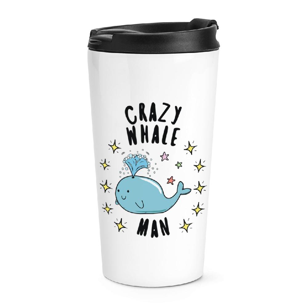gift base Crazy Whale Man Stars Travel Mug Cup