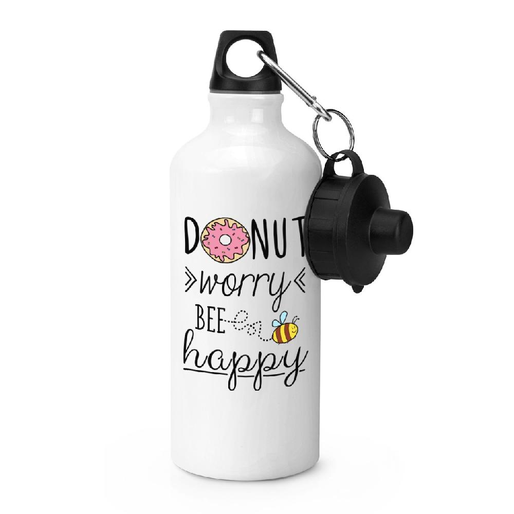 gift base Donut Worry Bee Happy Sports Bottle