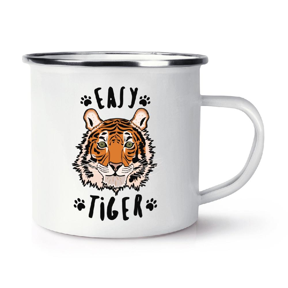 gift base Easy Tiger Retro Enamel Mug Cup