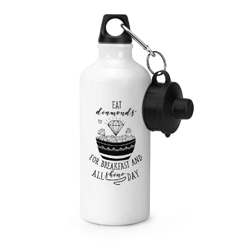 gift base Eat Diamonds For Breakfast Sports Bottle